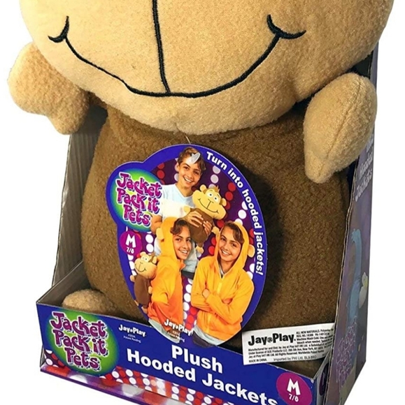 NWOT 2/$32 Kids Jacket Pack-it Pets Monkey Med - Picture 3 of 4